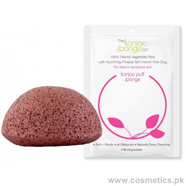 French Red Clay Facial Konjac Sponge