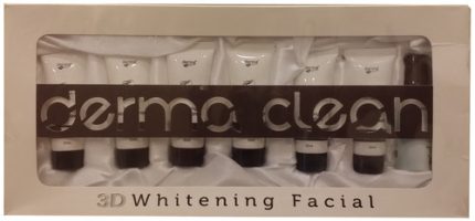 derma clean 3d whitening facial kit