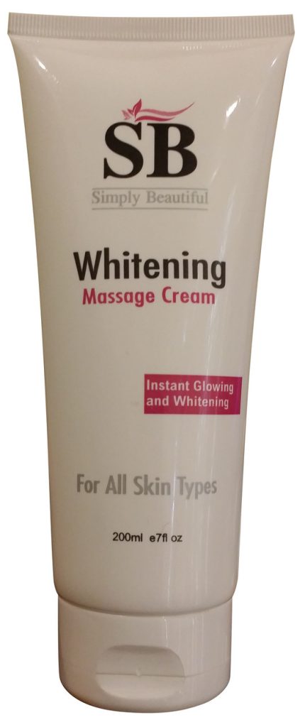 SB Whitening Massage Cream Instant Glowing and Whitening 200ML
