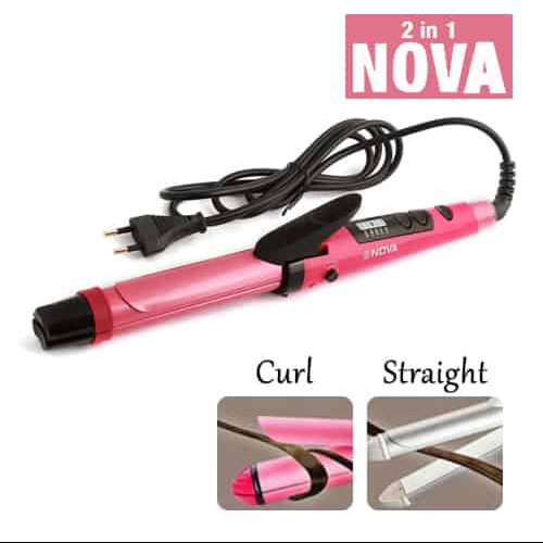 The Nova NHS-800 has a sleek body which makes it quite trendy. This device comes with a patented teflon-ceramic coating which, combined with tourmaline, allows you to seamlessly straighten your hair. This device also uses patented-floating, ceramic plates which ensure high-quality hair grooming gallery